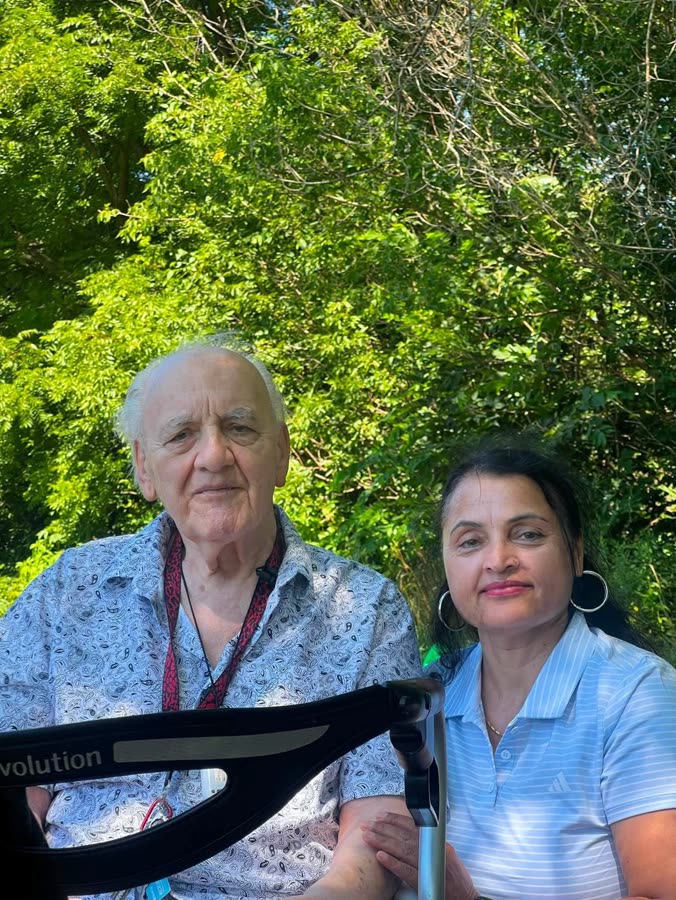 Time with a resident on a summer afternoon