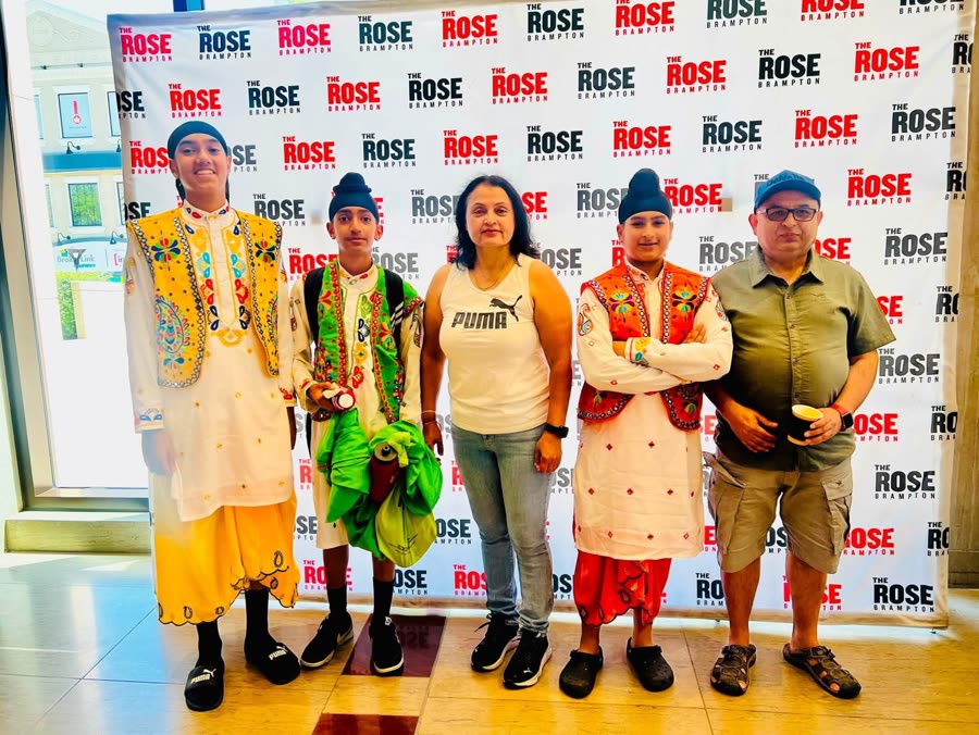 With young performers at The Rose Brampton