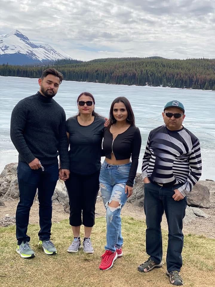Gita with her family